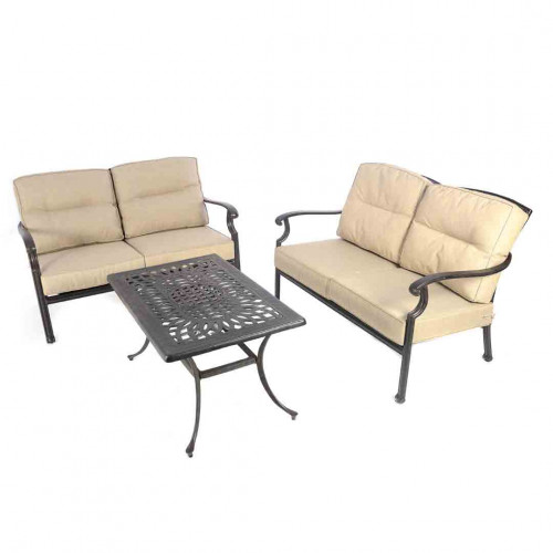 Metal Sofas with coffee table set