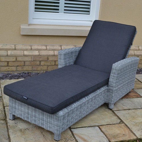 Slate Sunlounger with Arms