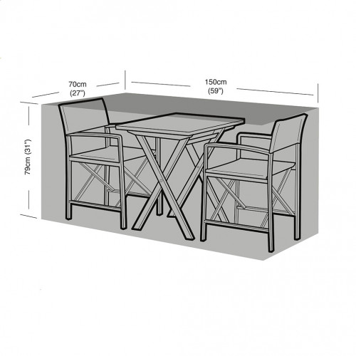 Weather Cover - 2 Seater Large Bistro Table