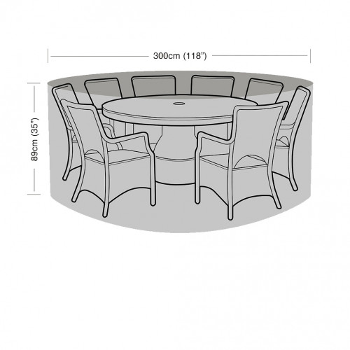 Weather Cover - 8 Seater Round Cover