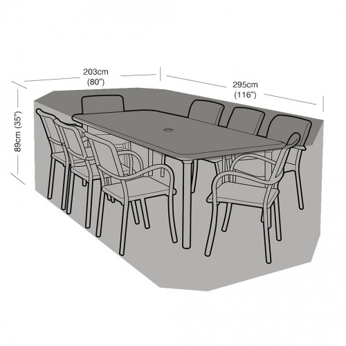 Weather Cover - 8 Seater Rectangular Cover