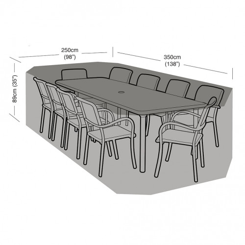 Weather Cover - 10 Seater Rectangular Cover