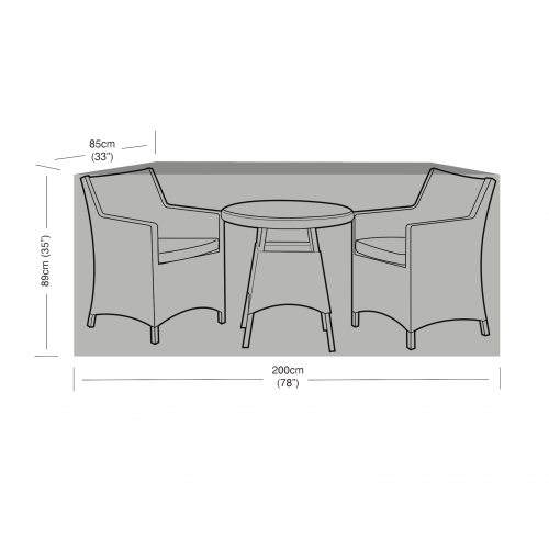 Weather Cover - Bepsoke High Back Bistro