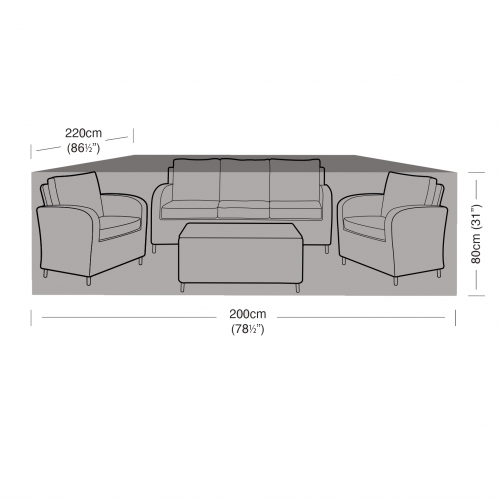 Weather Cover - Bespoke 3 Seater Sofa Set Cover