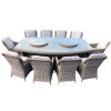 Henley 10 Seater Boatshaped Dining Set