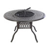 Fire Bowl, Grill and Ice 120cm Dining Table 