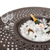 Fire Bowl, Grill and Ice 4 Chair Dining Set