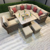 Henley Curved Firepit Set