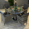 Malmo 4 Stacking Dining Set