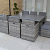 Mixed Grey 6 Seater Cube Set