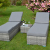 Malmo Sunlounger Set