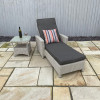 Pebble Sunlounger with Arms