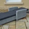 Slate Sunlounger with Arms