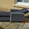 Slate Sunlounger with Arms