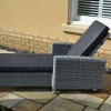 Slate Sunlounger with Arms