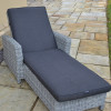 Slate Sunlounger with Arms