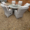 Whitewash 6 Seater Ascot Dining Set