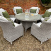 Whitewash 6 Seater Windsor Dining Set