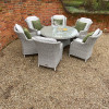 Whitewash 6 Seater Windsor Dining Set